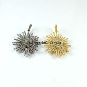 Victorian Diamond Pendant Jewelry Natural Rose Cut Diamond & 925 Sterling Silver 2 Piece Diamond Pendant Jewelry