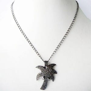 Victorian Jewelry Natural Rose Cut Diamond Gold & Solid 925 Sterling Silver Victorian Diamond Pendant With Chain