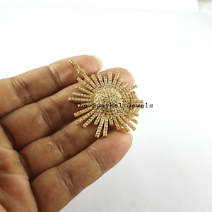 Diamond Pendant Jewelry Natural Rose Cut Diamond & 925 Sterling Silver Victorian Diamond Pendant Jewelry