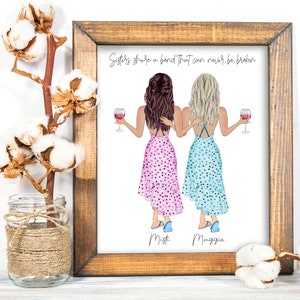 Personalized Sister Print, Sisters, Sisters Print, Sister Gift, Sister Birthday Gift,  8x10 Personalized Sister Print