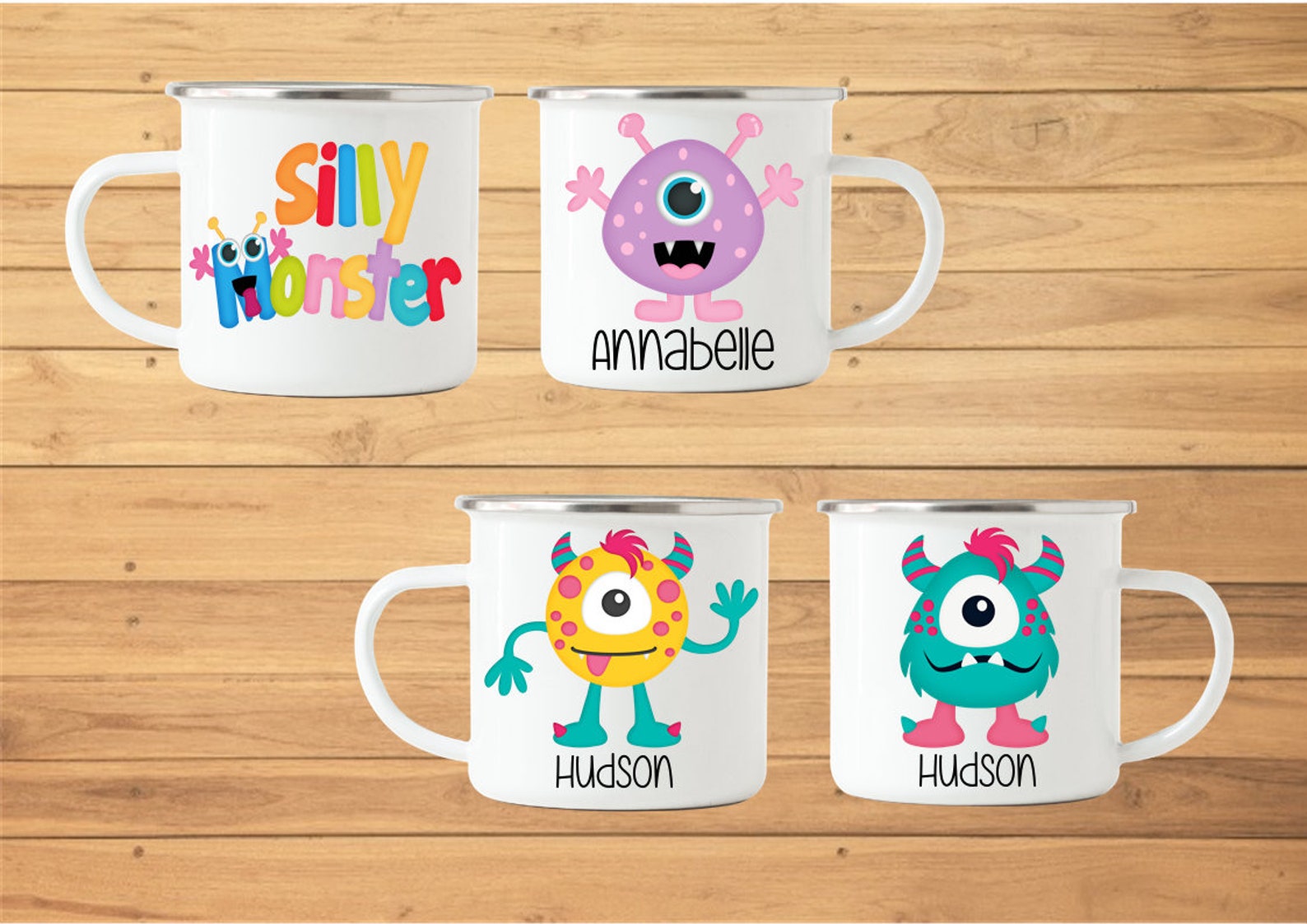 Cute Monster Kids Mug Monster Mug Kids Mug Camp Mug Kids Etsy