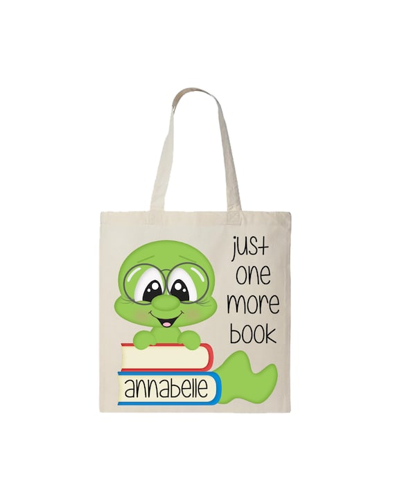 Personalized book tote hot sale