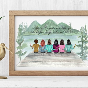 Personalized Gift, Personalized Friends Print, Friends, Friends Print, Friends Gift, Friends Birthday Gift,  8x10 Personalized Friends Print