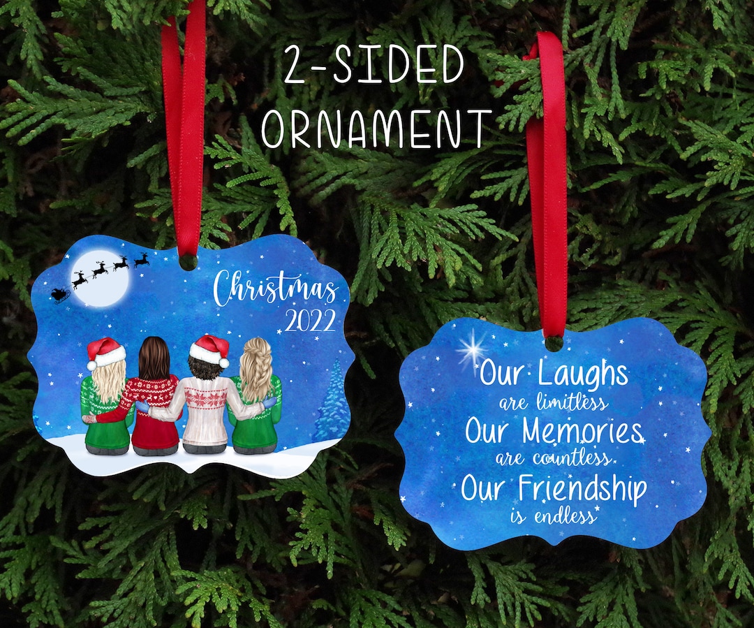Personalized Christmas Ornament, Christmas Ornament, Sister Ornament, Best Friends Christmas ...
