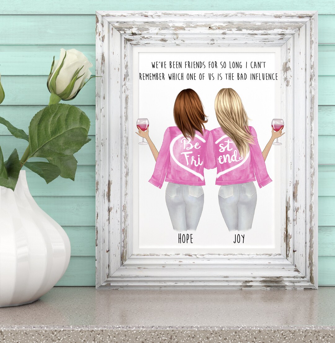 Personalized Best Friends Print, Best Friend Print, Friends Print, BFF ...
