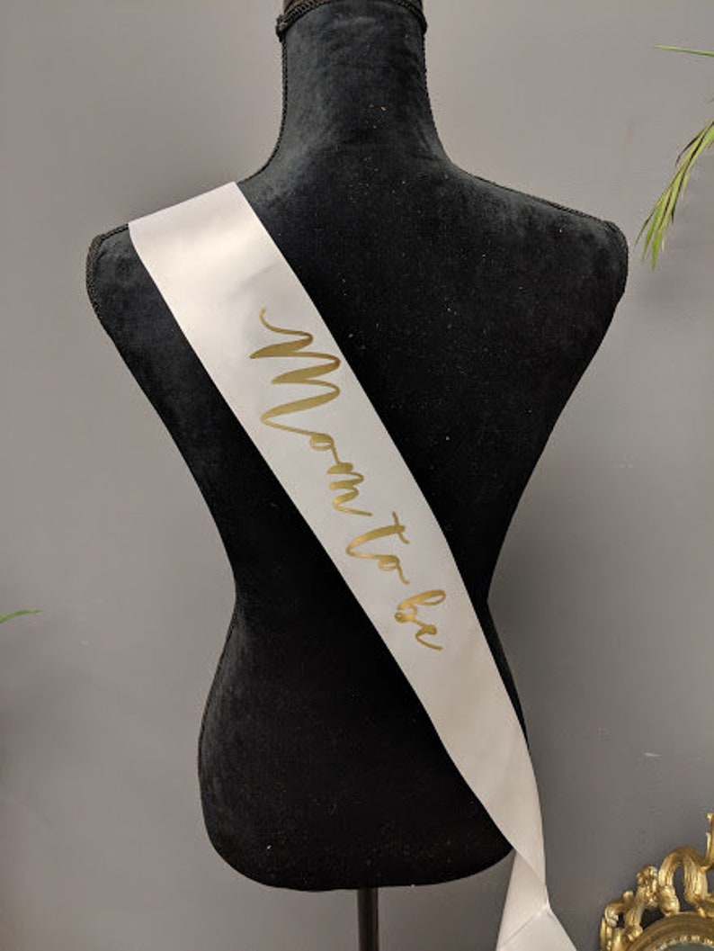 Satin Mom to Be Baby Shower Sash