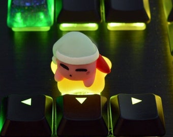 Sleeping Kirby Keycap | Collectible Artisan Keycaps | Tiny Limited Sculpture Small Batch Figure |Nintendo Geek Gifts Kirbo