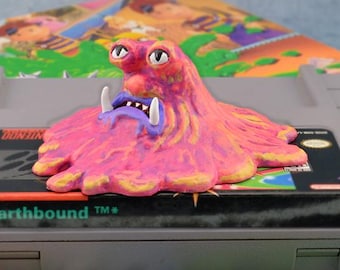 Figura de resina hecha a mano de EarthBound Master Barf: Regalo para fanáticos de los juegos de rol de Nintendo. NO impresa en 3D.