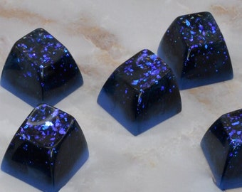 Sagittarius Blue Black Artisan Keycap | SA Profile Row 4  Cherry MX | Unique Limited Keycaps | Collectible One Shot Resin Mechanical Caps