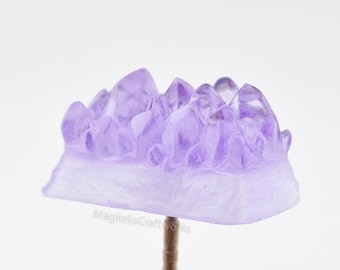 Tecla artesanal Lavender CAPS // 1 tecla coleccionable de resina de cristal / Edición limitada hecha a mano, no impresa en 3D