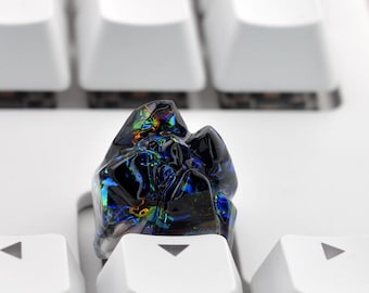 Teclas artesanales One Dark Holo Crystal Peak // 1 tecla coleccionable hecha a mano de 1u