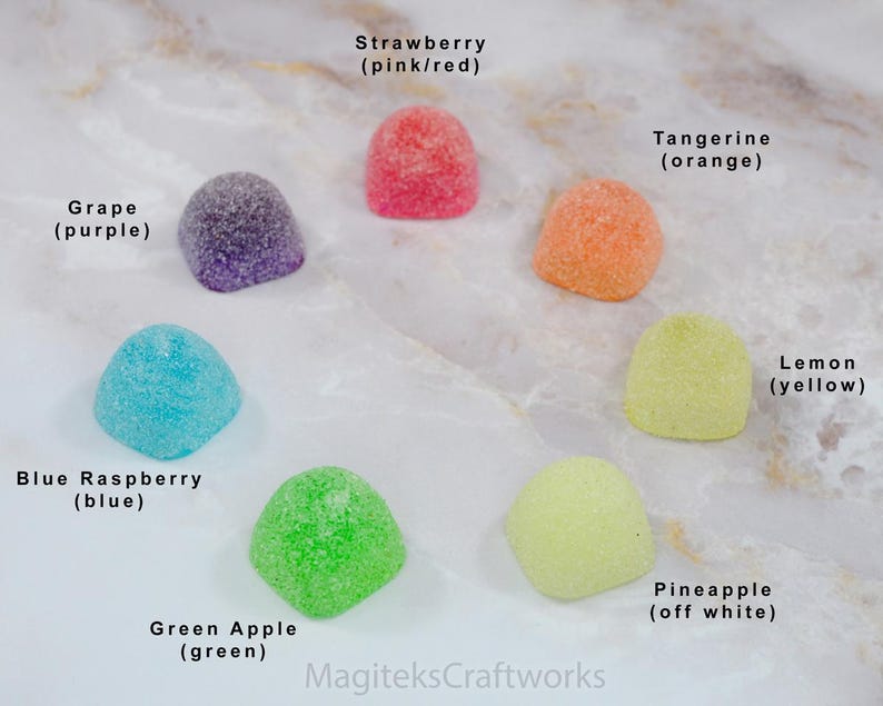 Gumdrop Candy 1 Artisan Keycap || Colorful Resin Mechanical Keycaps afbeelding 2