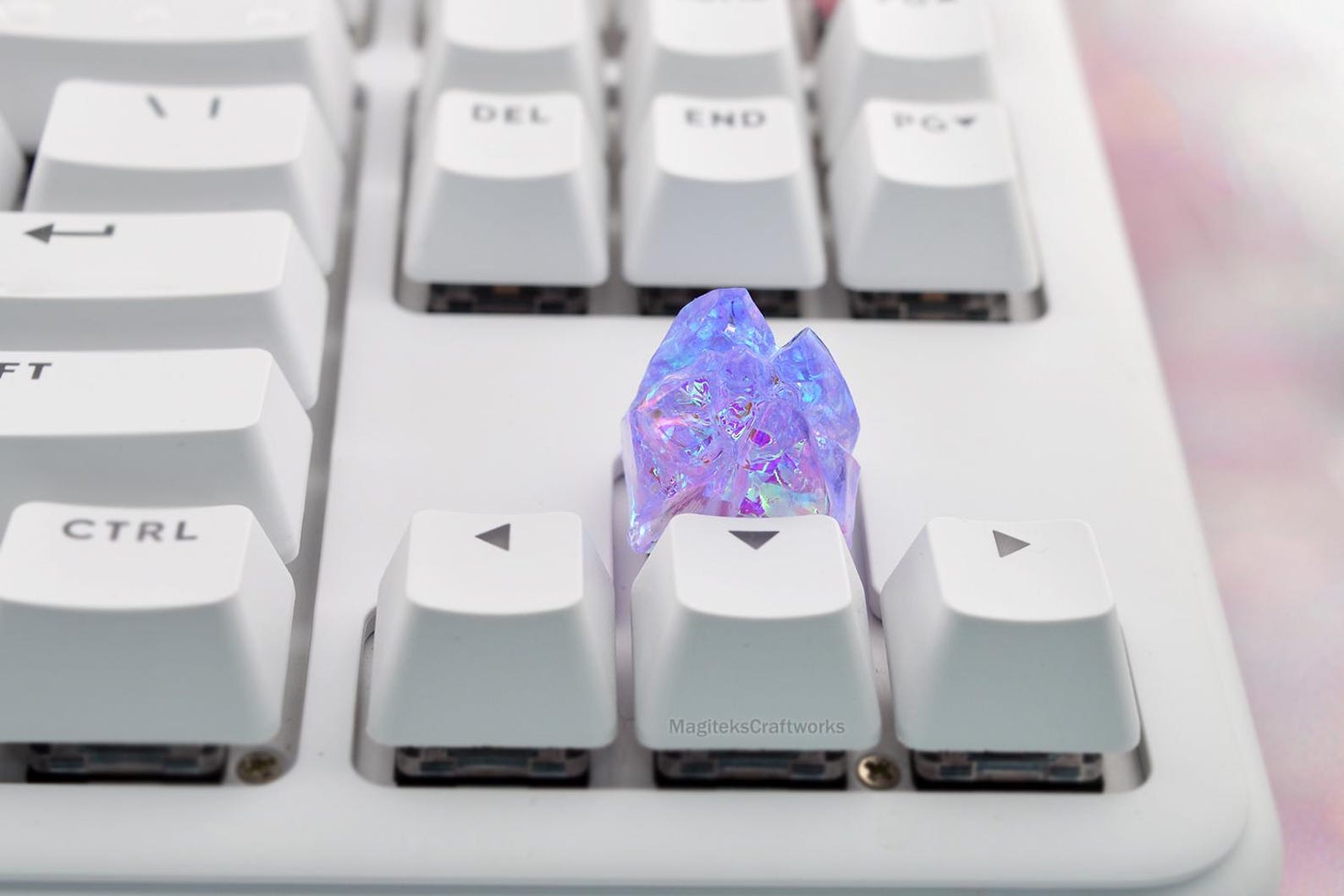 Holo Purple Crystal Peak 1 Artisan Keycap | Final Fantasy Crystals ...