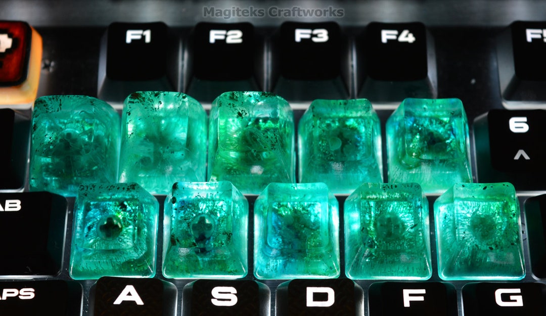 Crystal Lake OEM SA 1 Artisan Keycap R4 Row 4 Limited Keycaps Tiny ...