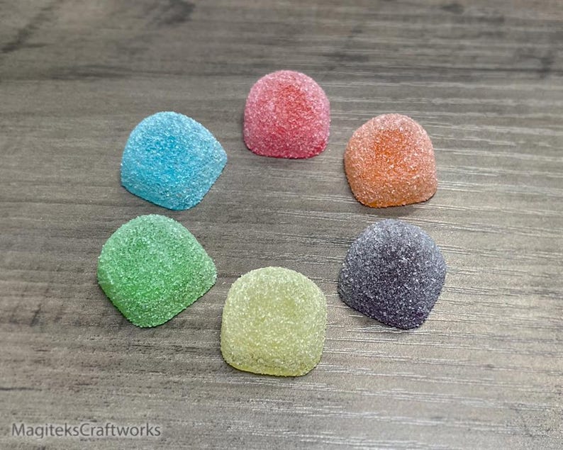 Gumdrop Candy 1 Artisan Keycap || Colorful Resin Mechanical Keycaps afbeelding 3