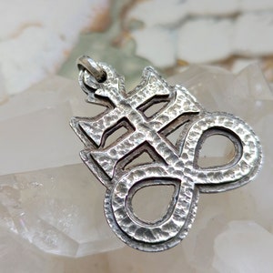 Alchemical Wiccan Symbol for Sulfur Pendant, Leviathan Cross Sterling ...