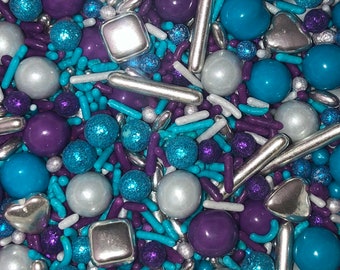 Turquoise & Purple Gems