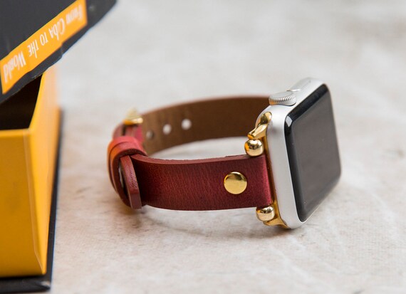 Wine Red Apple Watch Band 38mm 40mm 