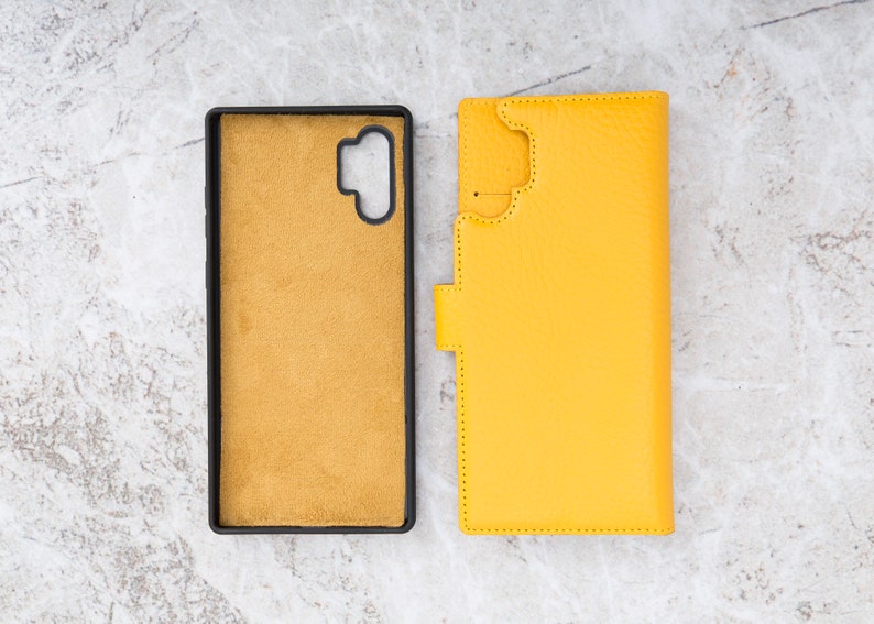 Magnetic Detachable Note 10 Plus Wallet With Card Slots Note 10 Plus Leather Cover. Genuine Leather Samsung Note 10 Plus Case