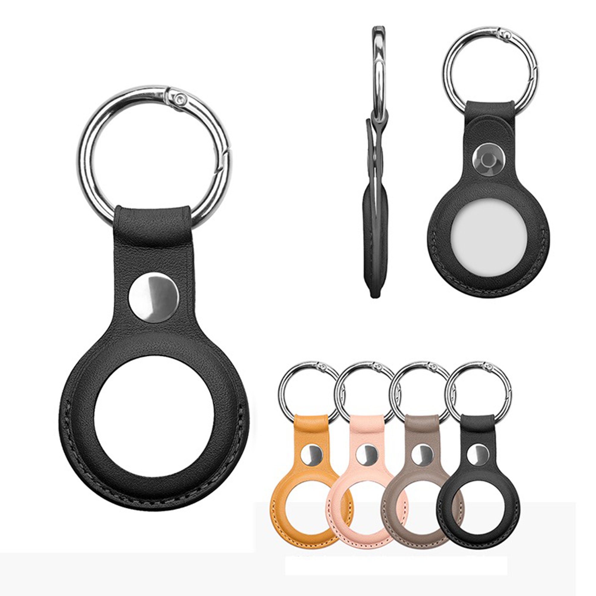 Leather Airtag Case Airtag Keychain Airtag Holder Apple Etsy