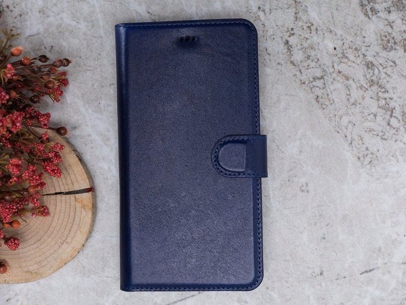 Handmade iPhone XS Max Case. Genuine Leather iPhone XS Max Case Magnetic Detachable Wallet With Card Slots iPhone XS Max Leather Cover