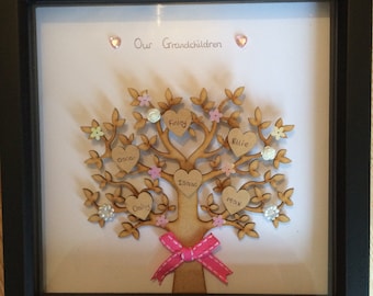 grandchildren picture, grandparent gift, unique gift, christmas gift idea, family gift, mum gift, dad gift