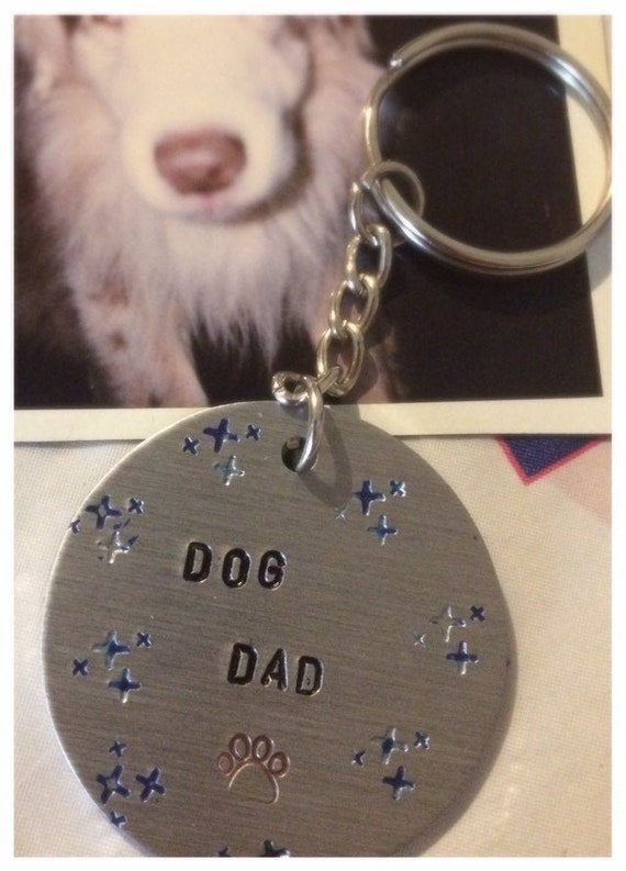 dog dad keychain