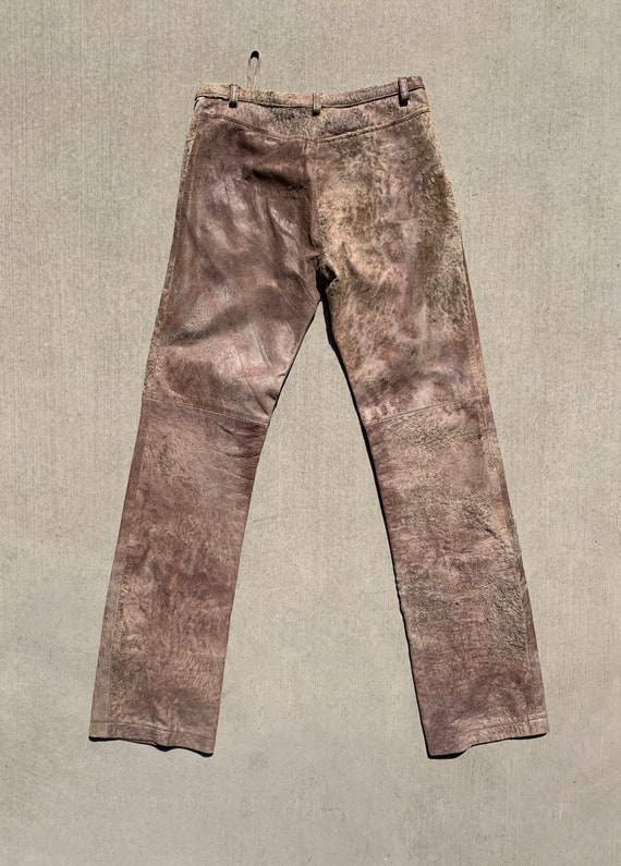 Vintage Ann Demeulemeester Leather and Suede Pant… - image 6