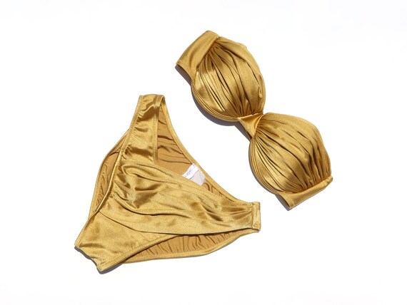 Vintage 80s /90s Gottex Gold Bikini