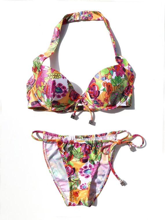 Rare Y2K Dior by Galliano Bikini with Dice Charms