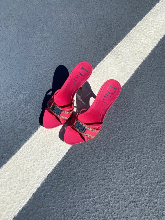 Hot Pink Dior Mules Sz 37
