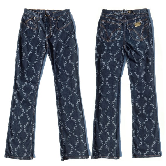 dolce and gabbana monogram jeans