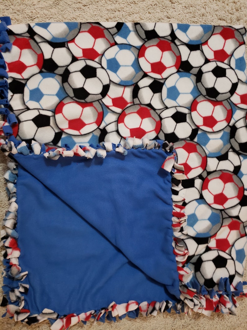 Soccer Ball Fleece Blanket Etsy