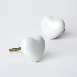 Heart knob drawer pull, heart furniture hardware to customize IKEA cabinets and drawers, Kids Nursery Drawer Knob, Heart Shape knobs
