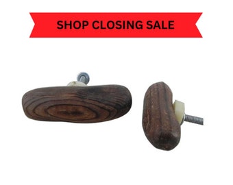 Natural wood, Wood Knob, Decorative Interior Pull , Drawer knobs, Drawer Knobs and Pulls, brown wood pull