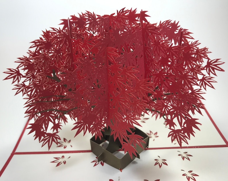 Beautiful 90 Japanese Maple Pop Up Card Diy