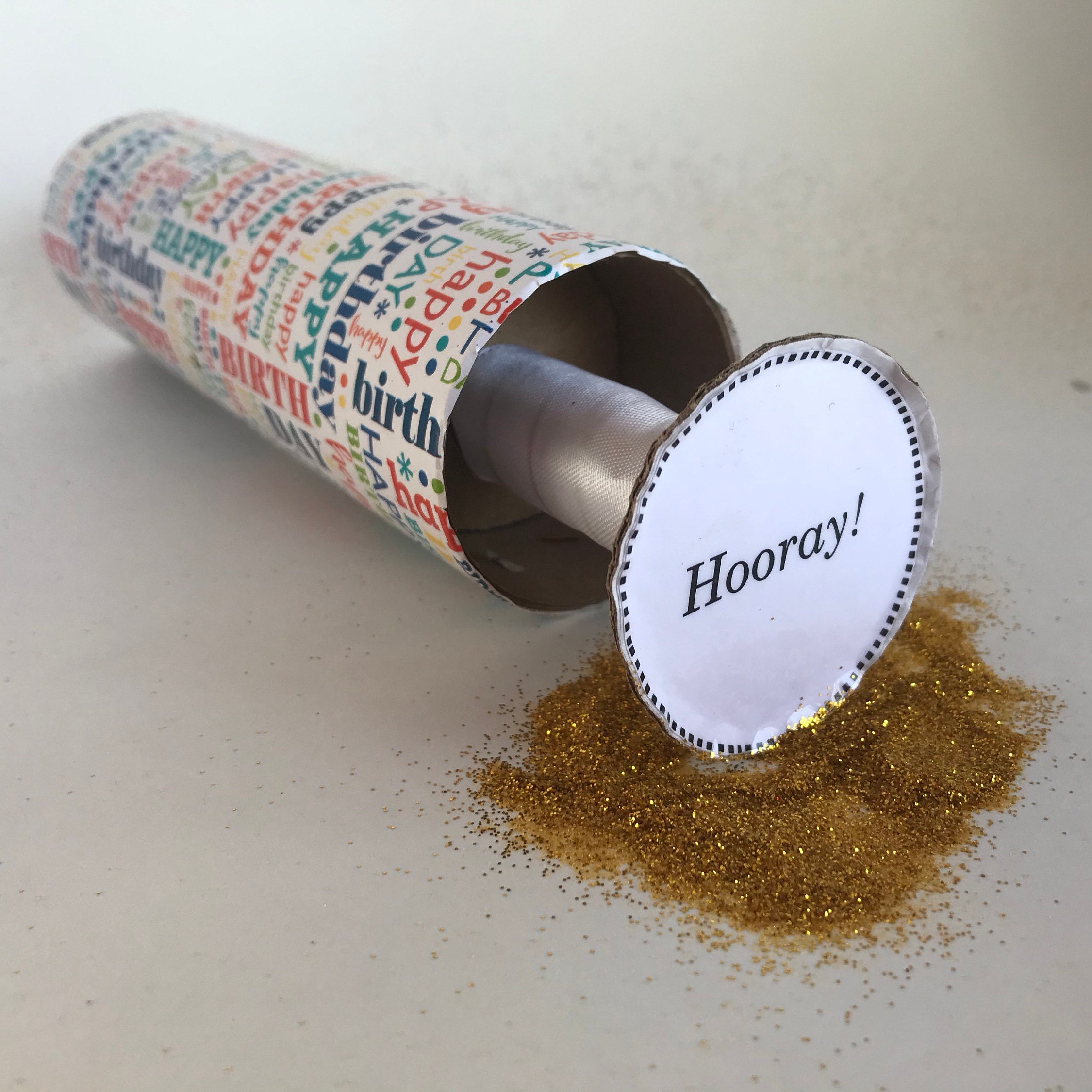 Happy Birthday Glitter Bomb Confetti Cannon Prank Anonymous Etsy