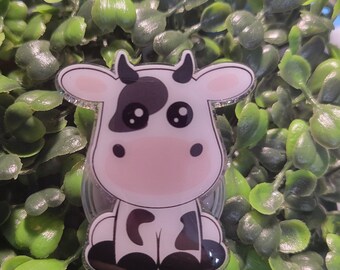 2 in Sitting Cow Badge Reel