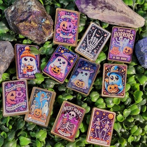 Marcadores de rayos X para cartas del tarot de Halloween