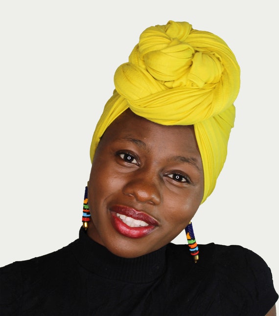 Head Wrap Soft Stretch Jersey Scarf Long Hair Turban Tie  display picture 1