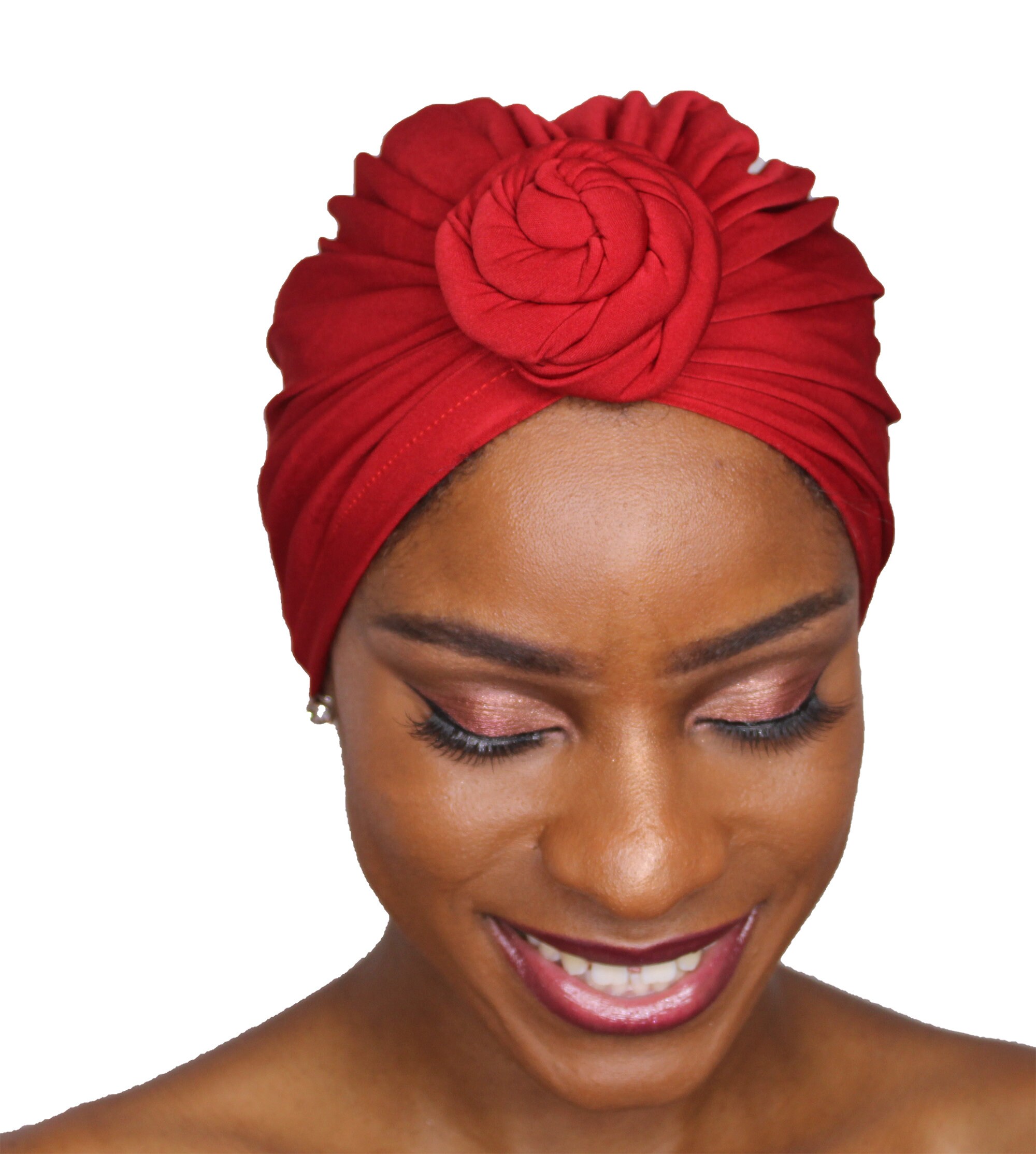 Chemo Cancer Head Wrap Turban - Bohemian Twisted Braid Design, Soft Milk Silk, One Size Fits Most, Black