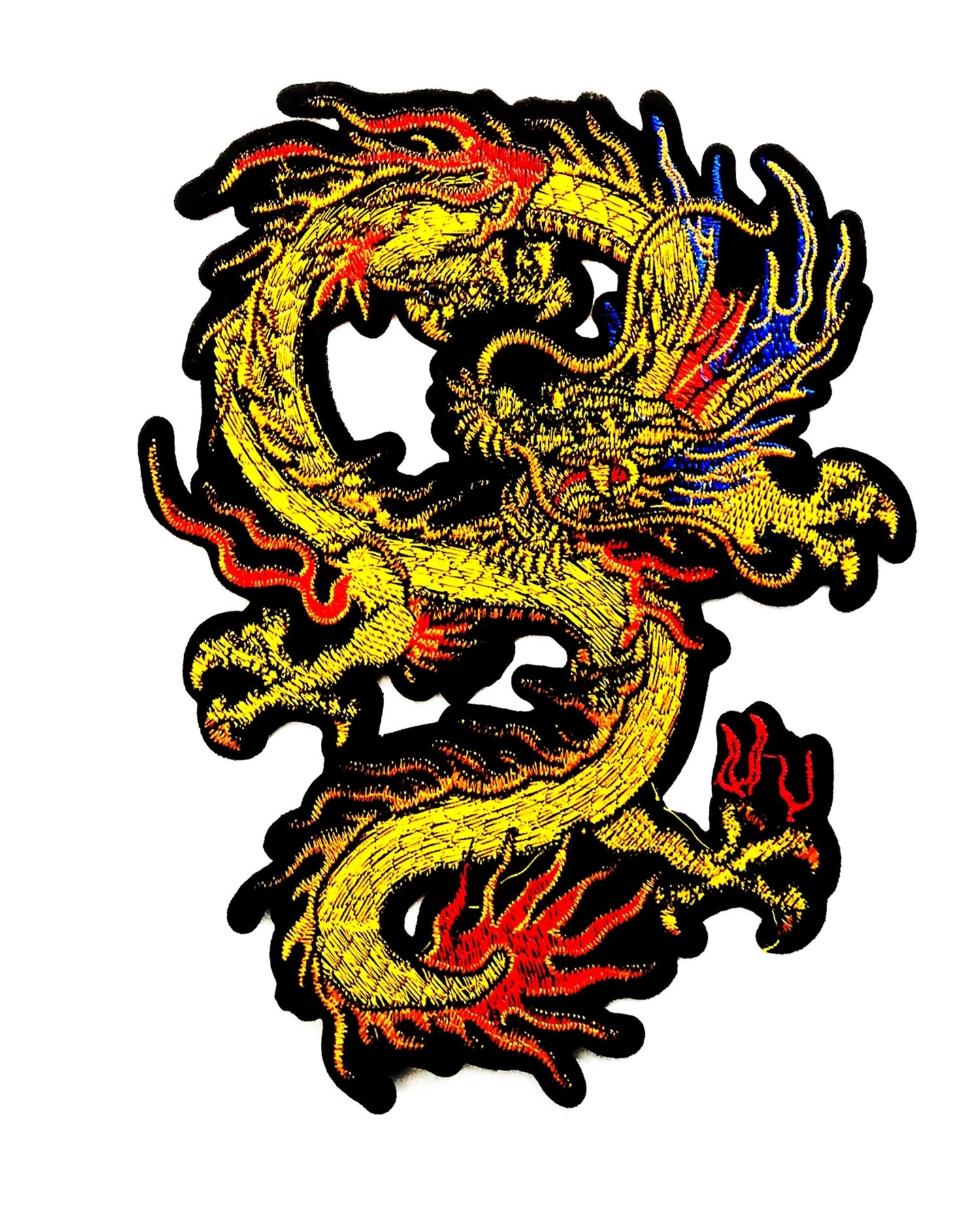 BIG SIZE Dragon fire martial arts dragon tattoo Comic Etsy