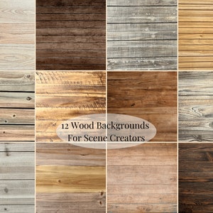 Wood Backgrounds for Mockup Scenes