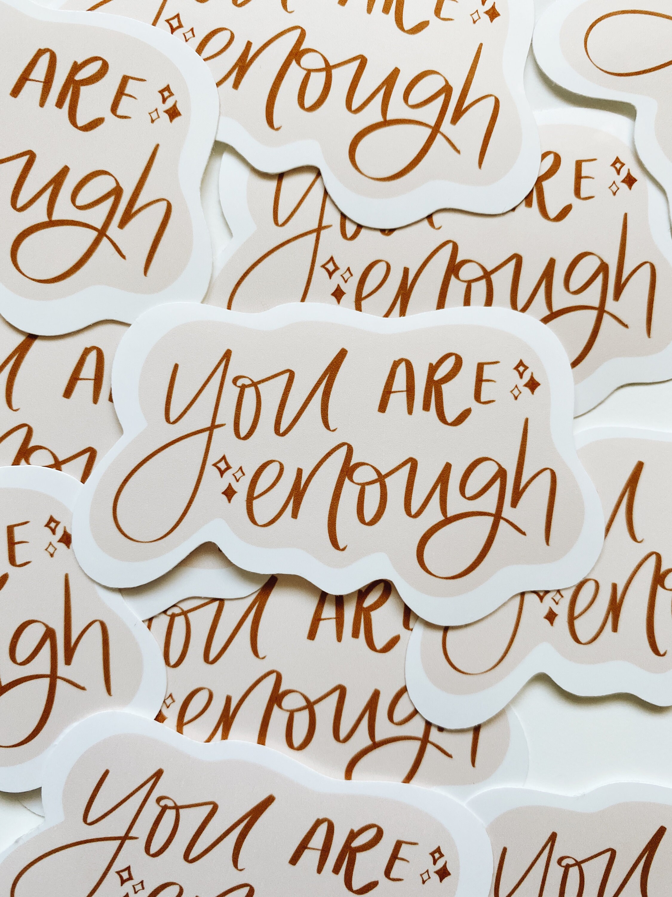 You are enough vinyl sticker faith sticker Christian Etsy