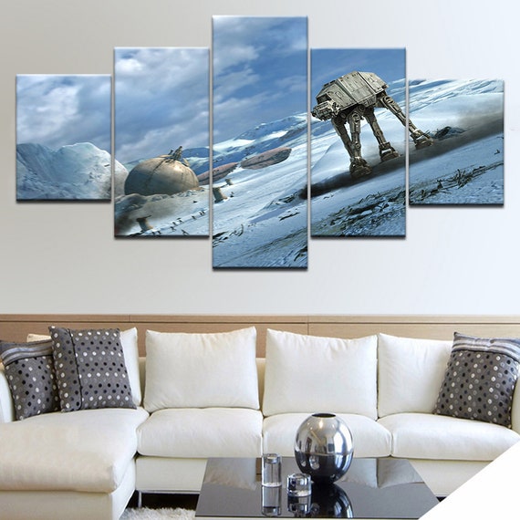 Star Wars Darth Vader Sith Stormtrooper Jedi 5 Piece Force Canvas Wall Art Print Home Decor Posters Prints Home Garden Worldenergy Ae