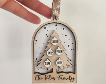 Personalized Family Christmas Ornament |  2026 Christmas Ornament | Family tree ornament | Custom Ornament | Christmas Ornament
