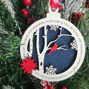 Cardinal Ornament | Cardinal Memorial Ornament | 2025 Christmas Ornament | Memorial Keepsake Ornament | Ornament for a Lost Loved One