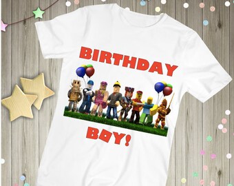 Etsy Roblox Birthday Shirt