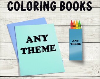 Personalized Kids Color Books - Children's Coloring books - Personalized Kids gift for Birthdays and Holidays - Toddler Travel Activity