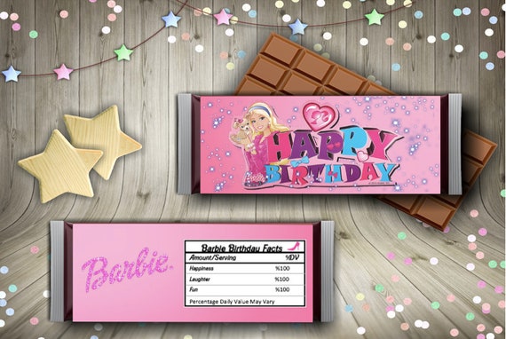 Barbie Candy Bar Wrapper - roblox candy wrapper etsy